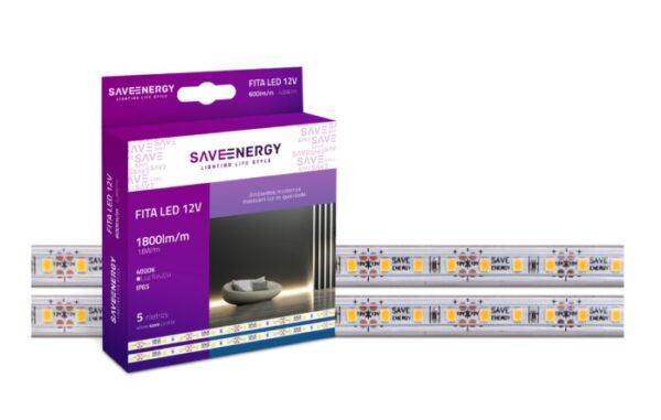 FITA 12V 18W/m IP65 5m (120 LEDS/M)