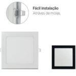 LUMINÁRIA QUADRADA 20W 225x225mm
