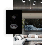 INTERRUPTOR TOUCH ZIGBEE 1 PAD + TOMADA BRANCO OU PRETO 4x2