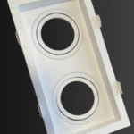 Spot Duplo Emb Recuado ABS PAR20 Branco